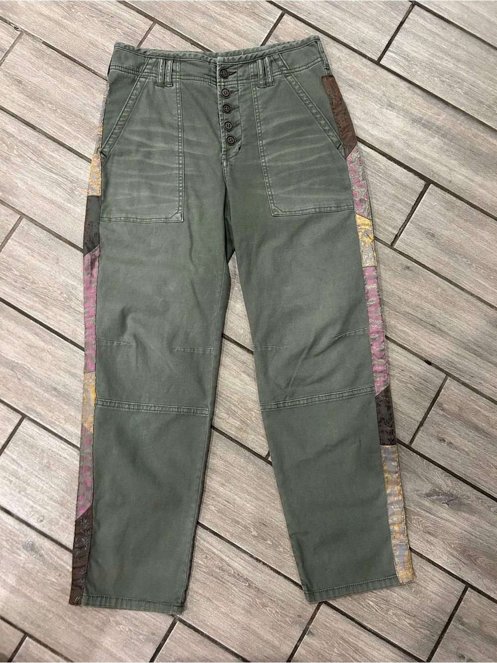 Pilcro The Wanderer Side-Striped Utility Pants